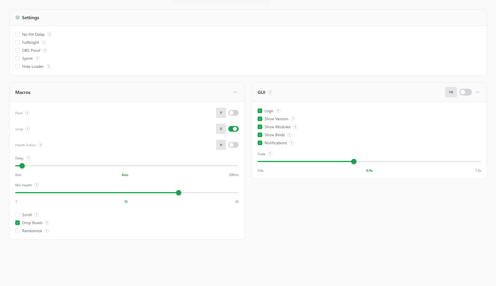 Miscellaneous & Macros